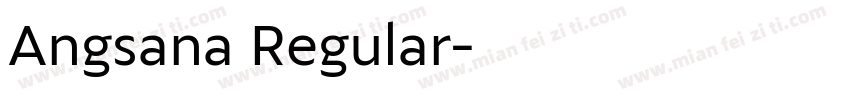 Angsana Regular字体转换